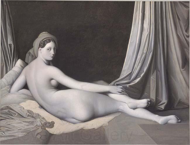 Jean Auguste Dominique Ingres Odalisque in Grisaille France oil painting art
